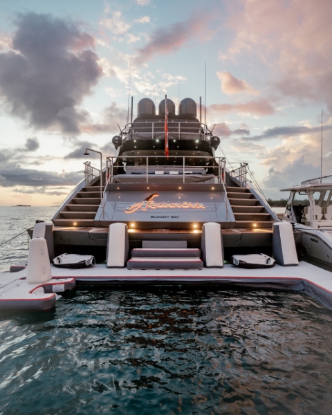 yacht aquanova aft view