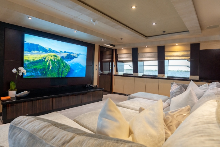 yacht aquznova entertainment room