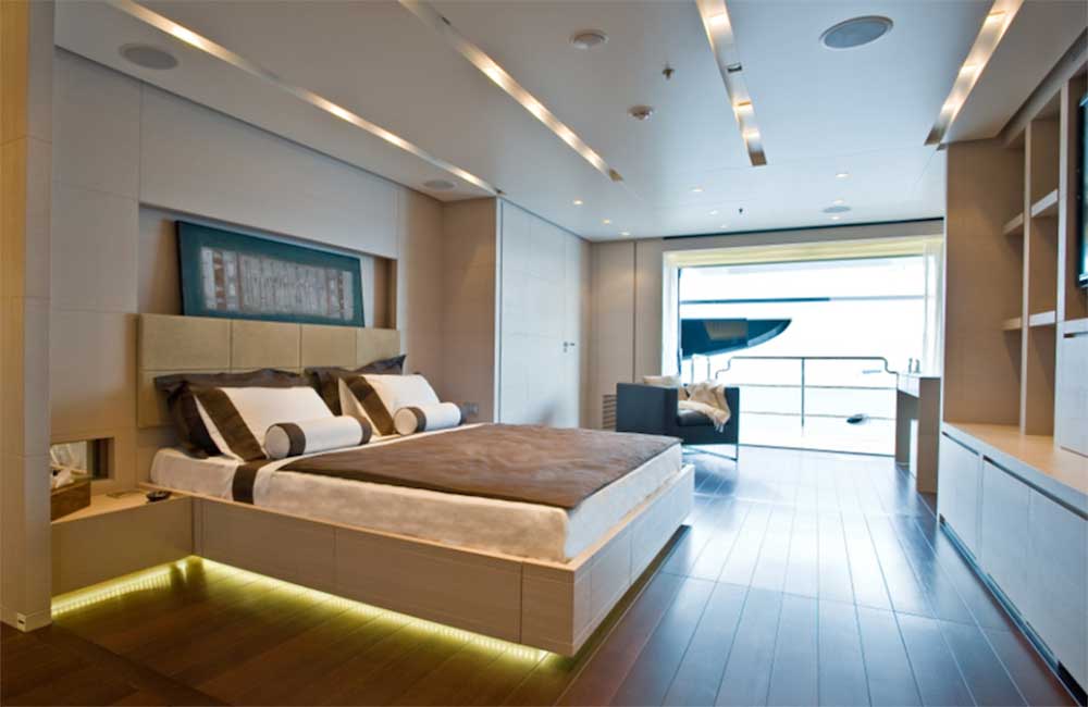 Yacht Baglietto bedroom