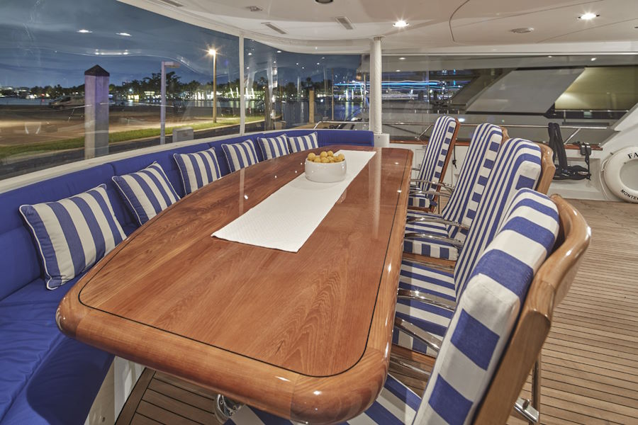 Yacht Favor Aft Deck Dining Table