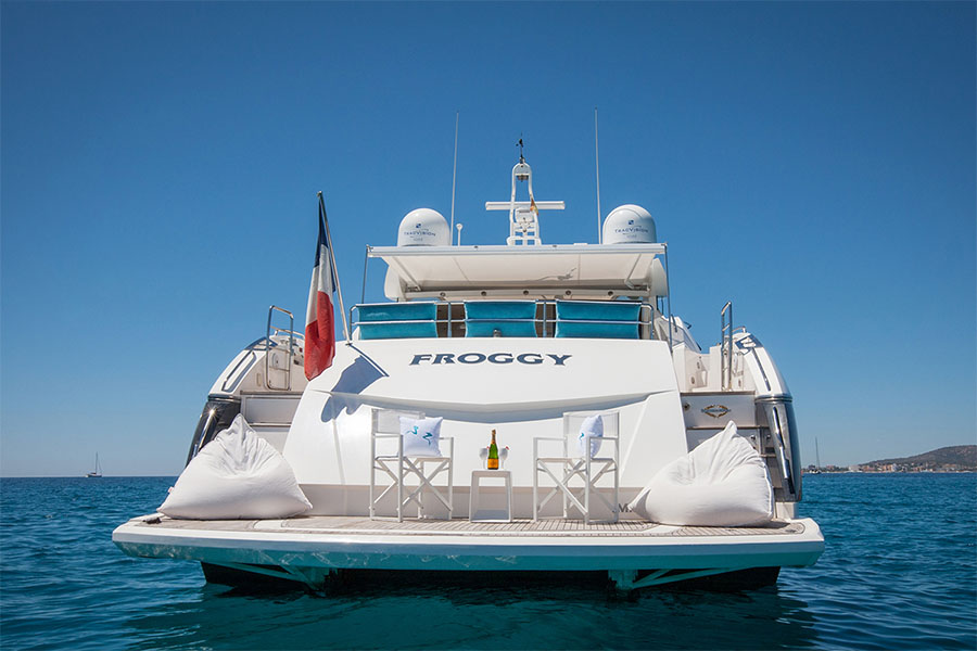 Yacht Froggy Aft Deck