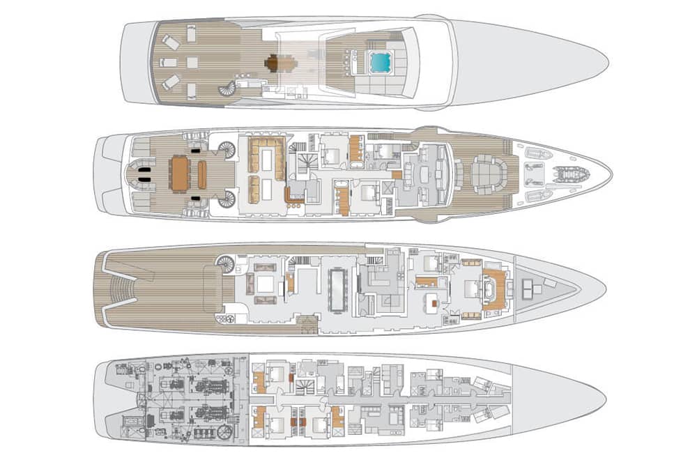 Yacht Idol general arrangement