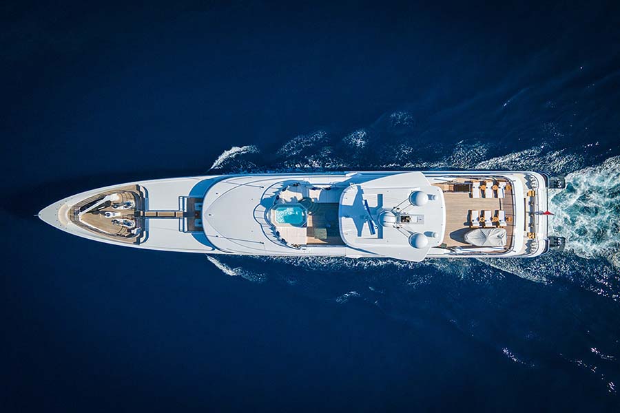 Yacht Kaiser Top View