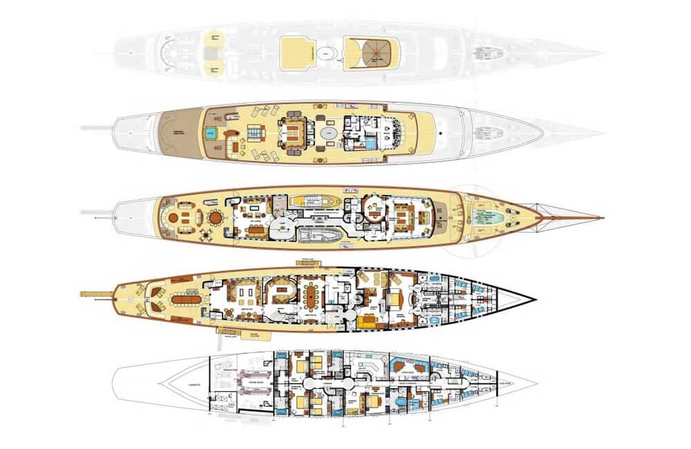 Yacht Nero general arrangement