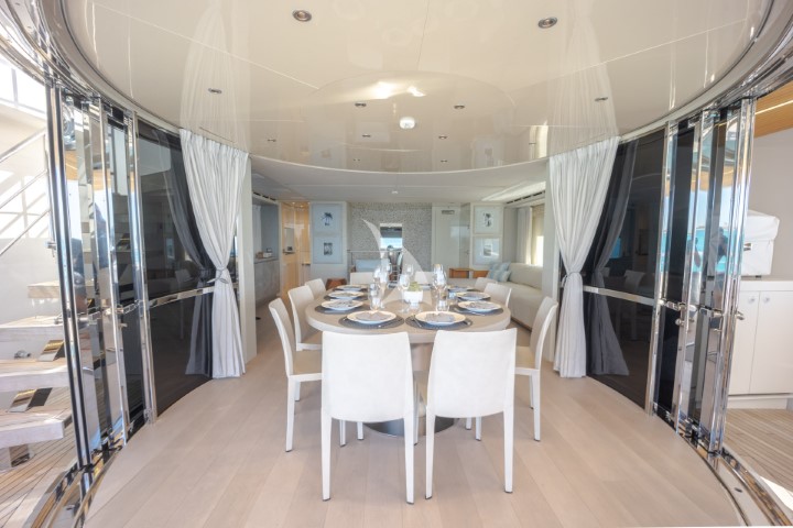 yacht phoenix dining area overview
