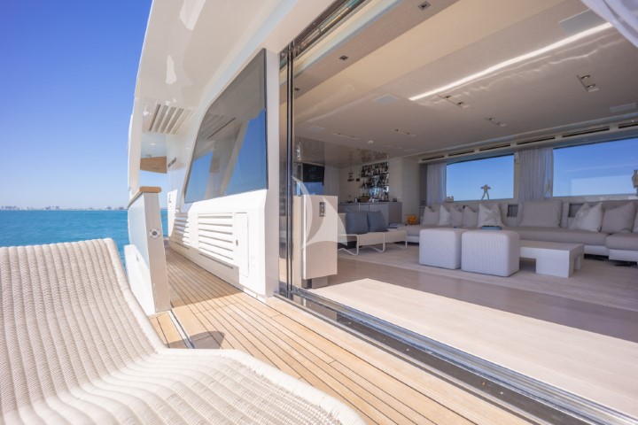 yacht phoenix seating area side view