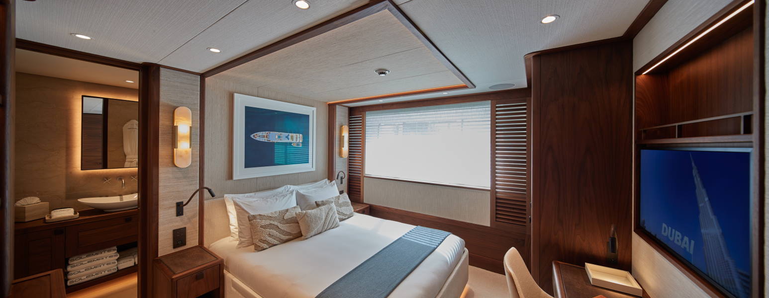 Yacht Solemates Port Aft Guest Bedroom