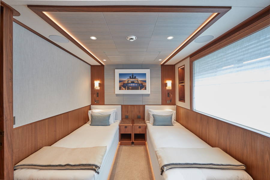 Yacht Solemates Port Forward Guest Cabin Twin Configuration
