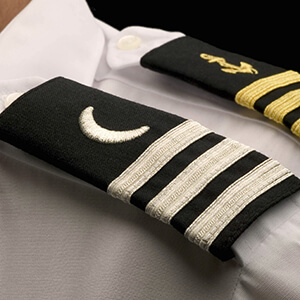 3 Bar 3 Stripe Epaulettes for Interior and Deck Yacht positions