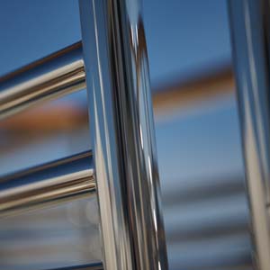 Polished Railing in Sunset